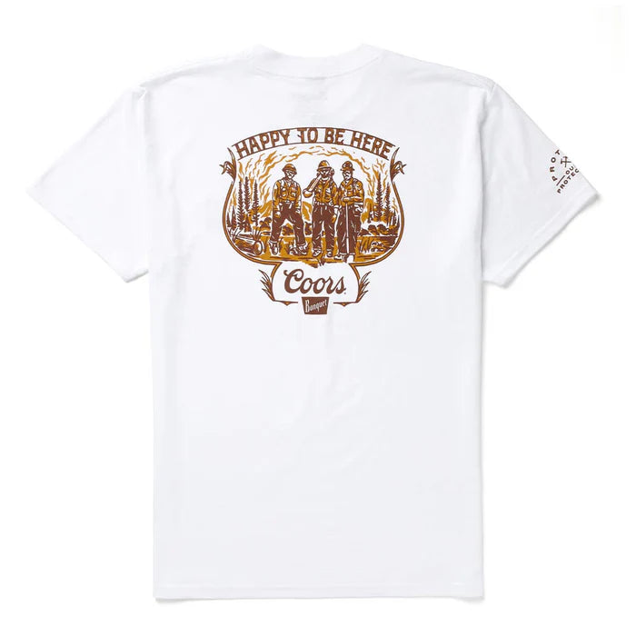 Seager X Coors Banquet Hotshots T-Shirt- White